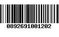 Código de Barras 0892691001202