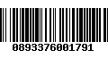Código de Barras 0893376001791