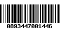 Código de Barras 0893447001446