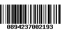 Código de Barras 0894237002193