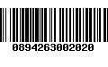 Código de Barras 0894263002020