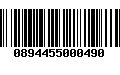 Código de Barras 0894455000490