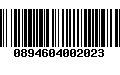 Código de Barras 0894604002023