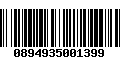 Código de Barras 0894935001399