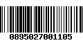 Código de Barras 0895027001105