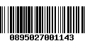 Código de Barras 0895027001143