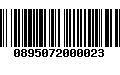 Código de Barras 0895072000023