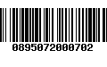 Código de Barras 0895072000702