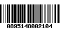 Código de Barras 0895148002104