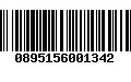 Código de Barras 0895156001342