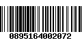 Código de Barras 0895164002072