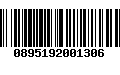 Código de Barras 0895192001306