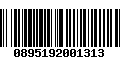 Código de Barras 0895192001313