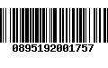 Código de Barras 0895192001757