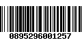 Código de Barras 0895296001257