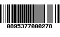 Código de Barras 0895377000278