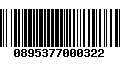 Código de Barras 0895377000322