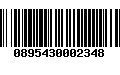 Código de Barras 0895430002348