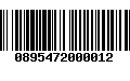 Código de Barras 0895472000012