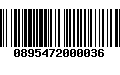 Código de Barras 0895472000036