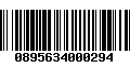 Código de Barras 0895634000294
