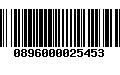 Código de Barras 0896000025453