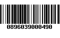 Código de Barras 0896039000490