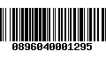 Código de Barras 0896040001295