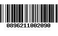 Código de Barras 0896211002090