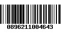 Código de Barras 0896211004643