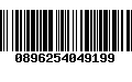 Código de Barras 0896254049199