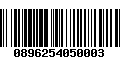 Código de Barras 0896254050003