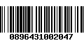 Código de Barras 0896431002047