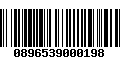 Código de Barras 0896539000198