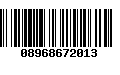 Código de Barras 08968672013