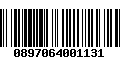 Código de Barras 0897064001131