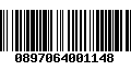 Código de Barras 0897064001148