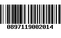 Código de Barras 0897119002014