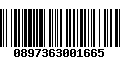 Código de Barras 0897363001665