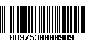 Código de Barras 0897530000989