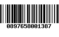 Código de Barras 0897658001387