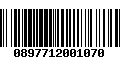 Código de Barras 0897712001070