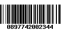 Código de Barras 0897742002344
