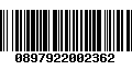 Código de Barras 0897922002362