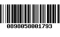 Código de Barras 0898058001793