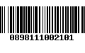 Código de Barras 0898111002101