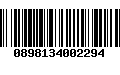 Código de Barras 0898134002294