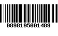 Código de Barras 0898195001489