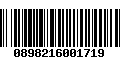 Código de Barras 0898216001719