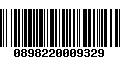 Código de Barras 0898220009329